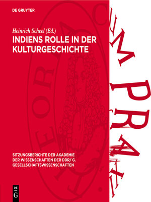 cover image of Indiens Rolle in der Kulturgeschichte